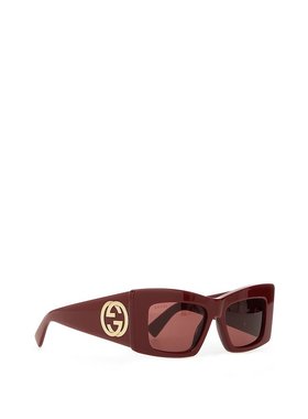 GUCCI 女士眼镜 819535J07406060 古驰红色CO
