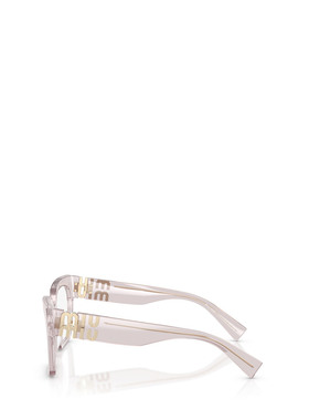 1h可退 MIU MIU 女士眼镜 MU04UV12W1O1 AW2025 粉红色 全框平光