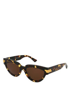 BOTTEGA VENETA 女士眼镜 BV1035S002 SS2025 棕色太阳镜配饰