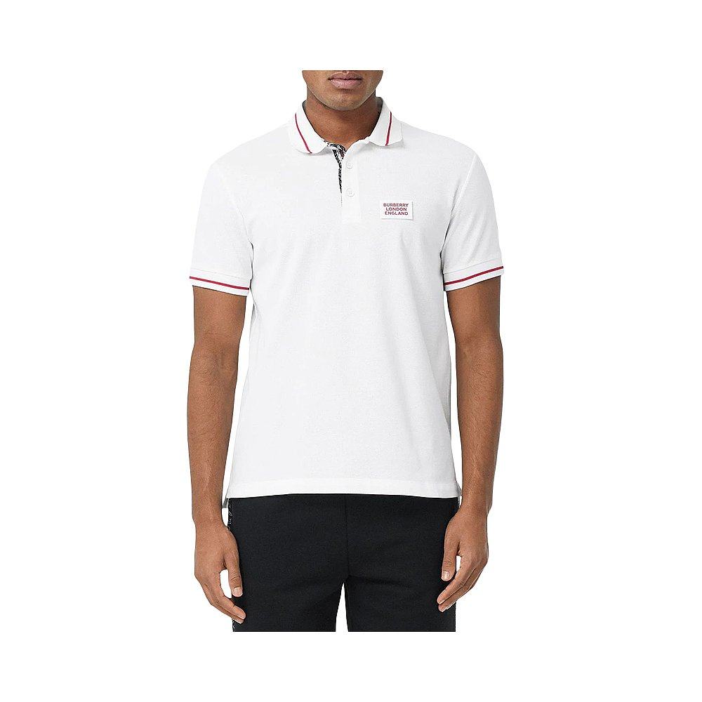burberry巴宝莉男士白色logo polo衫 天猫国际香港直购Polo衫