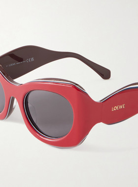 LOEWE 罗意威 女士 + Paula's Ibiza D形框醋纤太阳眼镜 LW40197U