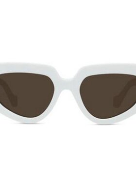 LOEWE 女士眼镜 LW40160I25E AW2025 白色 全框太阳镜