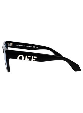 off-white 女士 光泽黑色醋纤太阳眼镜 OW10341040