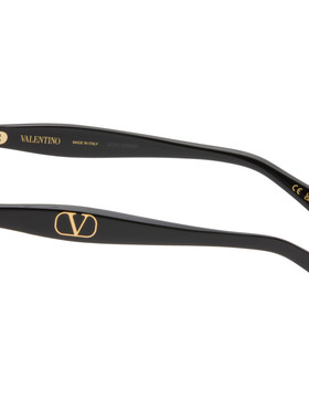 valentino 华伦天奴 女士 黑色 Cat-Eye Acetate 太阳镜 VG0009S0