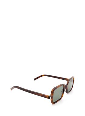 SAINT LAURENT 女士太阳镜 SL332002 SS2026 棕色 豹纹太阳眼镜