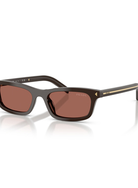 PRADA 女士眼镜 PRD05S27I20W SS2026 棕色 全框配饰太阳镜