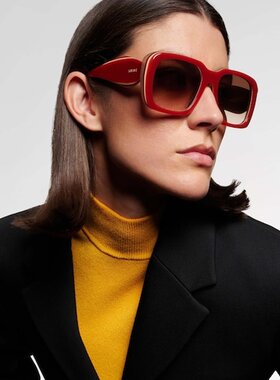 LOEWE 罗意威 女士 标志方框太阳眼镜 orange橙色 舒适时尚