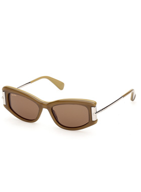 MAX MARA 女士眼镜 MM018995N CO 棕色 全框太阳镜配饰