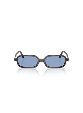 MIU MIU 女士眼镜 MU11ZS22C60O SS2025 蓝色 矩形太阳镜配饰
