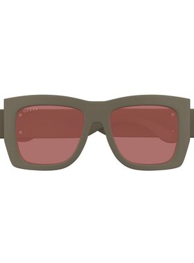 GUCCI 女士眼镜 GG1688S004 SS2025 古驰 棕色全框太阳镜配饰