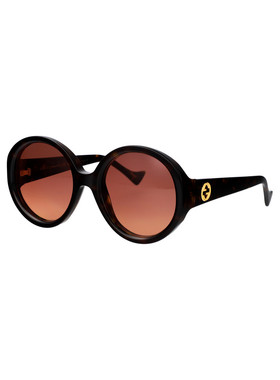 1h可退 GUCCI 女士眼镜 GG1256S002 AW2025 黑色 GG1256S古驰