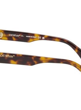 off-white 男士 棕色 5029 眼镜 OW50296D00526D00SHINYHAVANA52