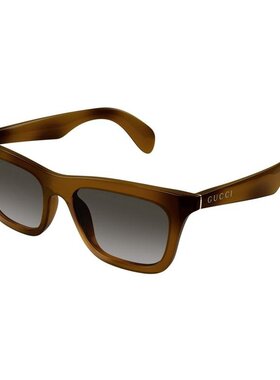 1h可退 GUCCI 男士眼镜 GG1933S002 AW2025 棕色 几何太阳镜古驰