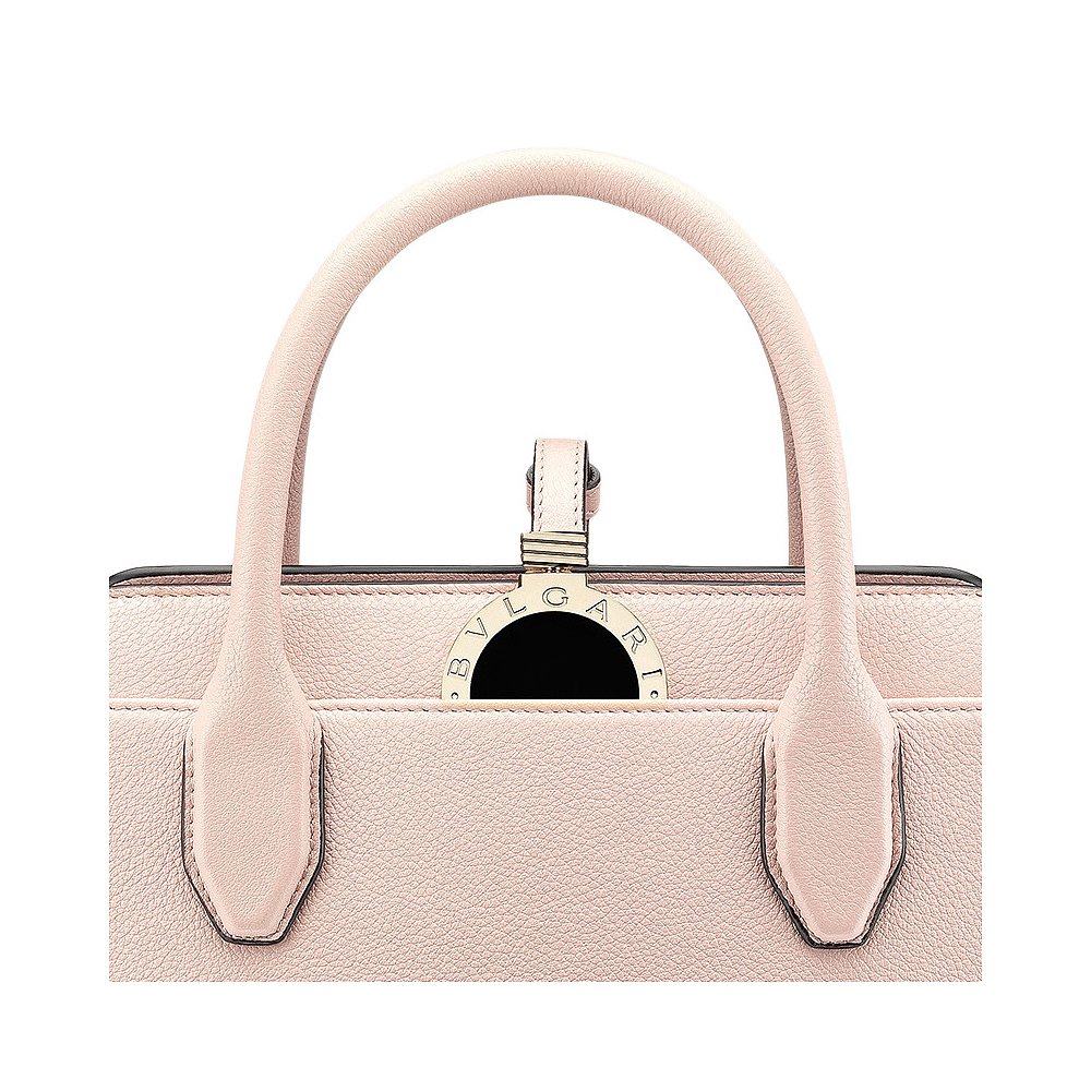 香港直邮bvlgari玫粉色女士手提包 天猫国际香港直购女士包袋