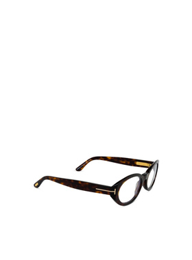 TOM FORD 女士眼镜 FT6067B052 CO 褐色 几何框平光镜