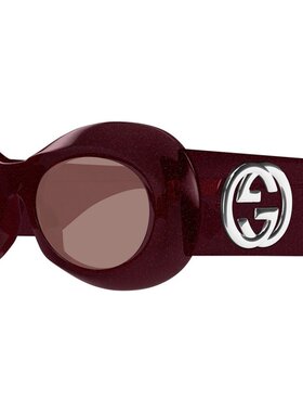 GUCCI 女士眼镜 GG1696S003 AW2025 红色古驰太阳镜
