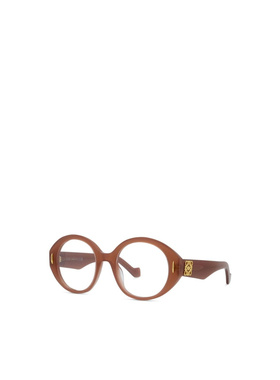 LOEWE 男士眼镜 LW50095I066 AW2025 棕色 全框平光镜