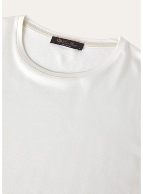 LORO PIANA 男士T恤 FAF61281005 SS2025 白色 LORO PIANA MEN'S