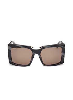 1h可退 MAX MARA 女士眼镜 MM012463J CO 棕色 全框太阳镜配饰