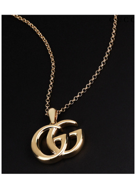 GUCCI 女士项链 874401I46000912 CO 金色 GG Marmont吊坠项链