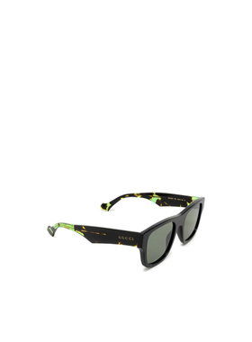 1h可退 GUCCI 男士太阳镜 GG1427S005 SS2025 绿色 GG1427S