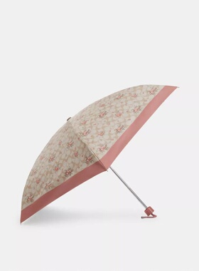 COACH/蔻驰 女士迷你老花花卉印花防紫外线雨伞遮阳伞CAQ30