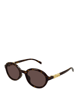 GUCCI 女士眼镜 GG2033SA002 SS2026 棕色 几何太阳镜古驰