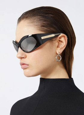 SPORTMAX 女士太阳镜 2522806017001 SS2025 黑色 SPORTMAX SM007