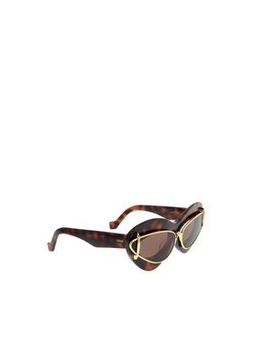 LOEWE 女士眼镜 LW40119I52E CO 棕色 双框太阳镜
