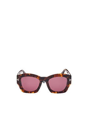 TOM FORD 女士眼镜 FT108352T AW2024 粉红色 logo标识太阳镜