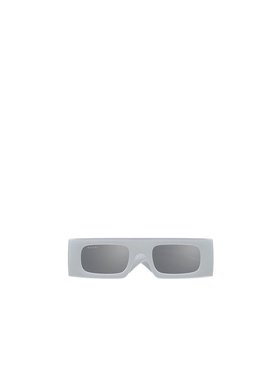 1h可退 GUCCI 女士眼镜 GG1646S005 SS2025 灰色 几何框太阳镜