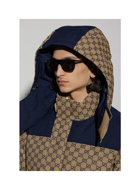 1h可退 奢淘 Gucci 徽标太阳镜 男 755267J0740古驰