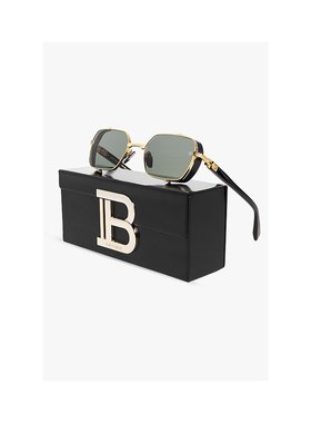 BALMAIN 女士太阳镜 BPS117A5200 CO 金色 Embossed sunglasses