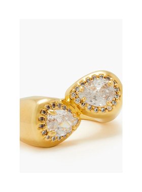 1h可退 潮奢 ZIMMERMANN 女士 12-karat 镀金水晶戒指 5423S24GOL