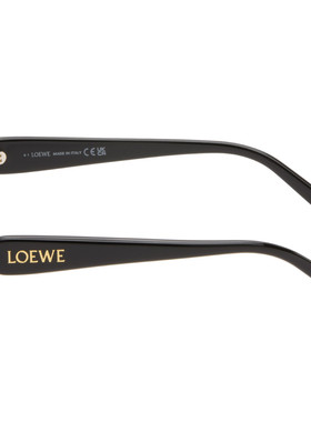 LOEWE 罗意威 男士 黑色 Rectangular Slim 太阳镜 LW40158I5101A