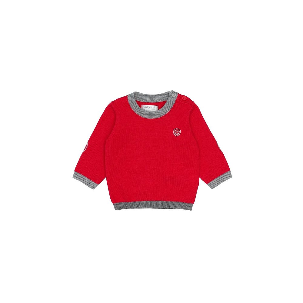 1h可退 潮奢 Mayoral 婴儿 毛衣童装 red红色 舒适时尚 - 图1