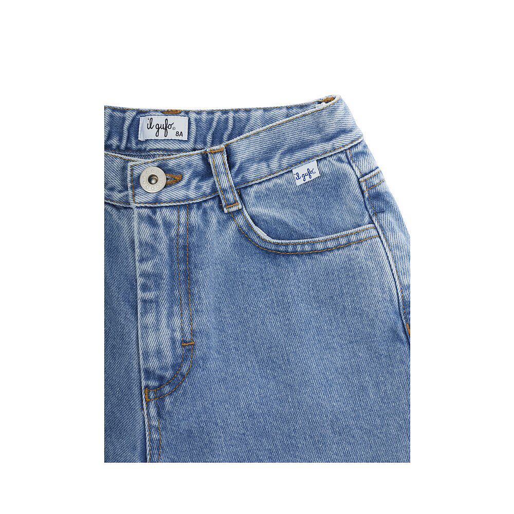 1h可退 潮奢 il gufo 婴儿 A25GPL0025J0052483 牛仔长裤童装 A25 - 图1