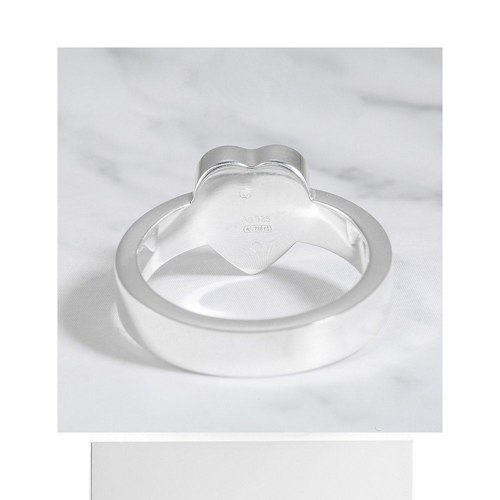 香港直邮gucci纯银心形戒指 天猫国际香港直购戒指/指环