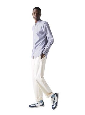 1h可退 LACOSTE 男士衬衫 CH2936522 SS2025 灰色 LACOSTE MEN'S