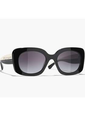 CHANEL 女士眼镜 CH5563BC501S6 CO 黑色 全框太阳镜