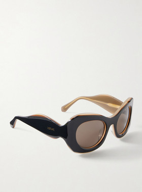 LOEWE 罗意威 女士 + Paula's Ibiza D形框醋纤太阳眼镜 LW40197U