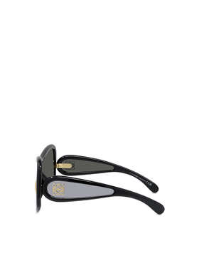 1h可退 LOEWE 女士眼镜 LW40131I01C AW2024 黑色 徽标浮雕太阳镜