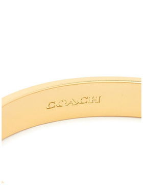 COACH 女士手链手镯 335755GLD100 AW2025 金色 马车图案手镯