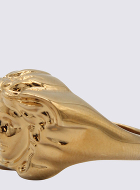 1h可退 VERSACE 男士戒指 10040651A006203J000 CO 黄色