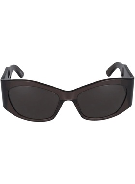 1h可退 BALENCIAGA 女士眼镜 BB0329S004 SS2025 黑色 几何框太阳