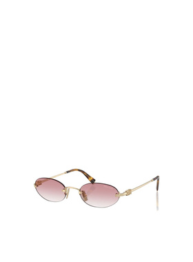 MIU MIU 女士眼镜 MUA54SZVN70O CO 粉红色 椭圆太阳镜