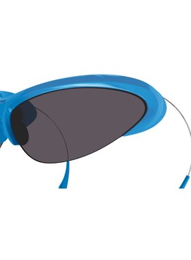 BALENCIAGA 男士太阳镜 BB0232S004 SS2025 蓝色 Sunglasses