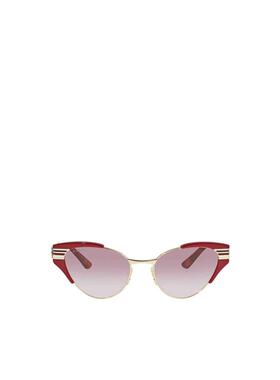 1h可退 GUCCI 女士眼镜 GG0522S4 AW2021 粉红色 徽标细节太阳镜