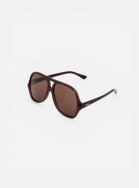 CHLOÉ 女士太阳镜 CH0289S002002 SS2026 棕色 CHLOÉ SALOME glas