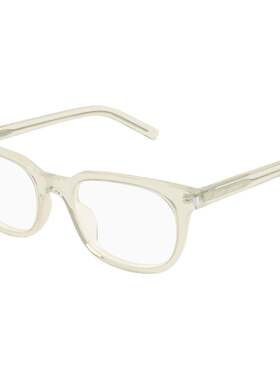 SAINT LAURENT 男士眼镜 SL840004 AW2025 白色 全框平光镜